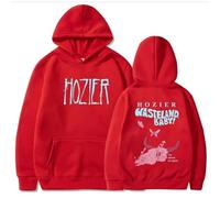 Respeto Hoodie Hozier Unreal Unearth Print Hoodie Men Women Hooded Sweatshirt Loog Sleeve XS-3XL-Red||S