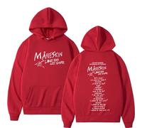Respeto Hoodie Mane-skin Men's Long Sleeve Pullover Fashionable Hip Hop Oversized Hooded Sweatshirt Fleece Warm Pullover XS-3XL-Red||S