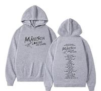 Respeto Hoodie Mane-skin Men's Long Sleeve Pullover Fashionable Hip Hop Oversized Hooded Sweatshirt Fleece Warm Pullover XS-3XL-Grey||S