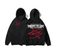 Respeto Hoodie Printed Hoodie Towards The Light: Will To Power Hoodie Fan Men's Women's Pullover Sweatshirt XS-3XL-Black||XXL