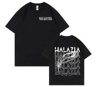 Respeto Men's and Women's T-Shirts at-EE-Z Double-Sided Graphic T-Shirts Fashion Hip-hop Cotton Short-Sleeved Casual Comfortable Loose Cotton Sports Tops XS-3XL-Black||s