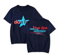 Respeto Men's Dua Lipa Merch Tee - Fashion Summer Casual Short Sleeve T-shirt XS-3XL-Dark Blue
