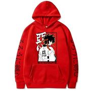 Respeto Men's Hoodie Ladies Long Sleeve Pullover Casual Loose Print Anime Rurouni Kenshin Unisex Hoodie XS-4XL-Red||M