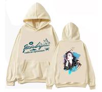 Respeto Rapper Dua-Lipa Hoodie Print Hoodie Dua-Lipa Pullover Tops Sweatshirt Long Sleeve Polyester Cotton Sports Pullover Hip Hoodie Top Unisex Sweatshirt XS-3XL-Khaki||S