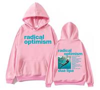 Respeto Rapper Hoodies Dua-Lipa Printed Hoodies Long Sleeve Polyester Cotton Hip Hop Pullover Tops Sweatshirts for Men and Women XS-3XL-Pink||3XL