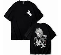 Respeto T-shirt Cotton Game 3A Printed Short Sleeve T-shirt Black Myth Wukong Men's Women's T-shirt Unisex Sports Shirt XS-3XL-Black||XL