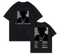 Respeto T-shirt Cotton Ken Carson T-shirt Album Merchandise Crew Neck Short Sleeve T-shirt Women Men Hip Hop Streetwear XS-3XL-Black||S