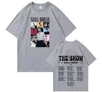 Respeto T-Shirt Nia-ll Horan Printed T-Shirt Fashionable Harajuku O-Neck Short-Sleeved Shirt for Men and Women Fan Gift XS-3XL-Grey||S