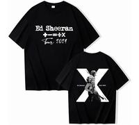 Respeto T-shirts Concert Tour Ed Sheeran Memorial T-shirts Crew Neck Short Sleeve Shirts Fan Memorial T-shirts Men's and Women's Cotton Oversized Hip Hop T-shirts XS-3XL-Black||M