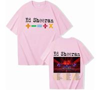 Respeto T-Shirts Ed Sheeran T-Shirts Unisex Pop Music T-Shirts Vintage Hip Hop T-Shirts Oversized Streetwear Unisex Crew Neck Loose T-Shirts XS-3XL-Pink||XXL