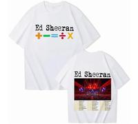 Respeto T-Shirts Ed Sheeran T-Shirts Unisex Pop Music T-Shirts Vintage Hip Hop T-Shirts Oversized Streetwear Unisex Crew Neck Loose T-Shirts XS-3XL-White||L