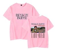 Respeto T-Shirts Men Women Ben-Son Boo-ne Printed Short Sleeve Hip Hop Crew Neck Fashion Casual Pullover Shirt Fan Gift Unique T-Shirt XS-3XL-Pink||M