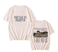 Respeto T-Shirts Men Women Ben-son Boo-ne Printed Short Sleeve Hip Hop Crew Neck Fashion Casual Pullover Shirt Fan Gift Unique T-Shirt XS-3XL-Khaki||L