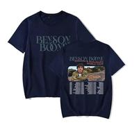 Respeto T-Shirts Men Women Ben-son Boo-ne Printed Short Sleeve Hip Hop Crew Neck Fashion Casual Pullover Shirt Fan Gift Unique T-Shirt XS-3XL-Blue||M