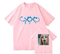 Respeto T-shirts Men/Women Camila Cabello Album C XOXO Printed T-shirt Vintage Street Top Unisex Cotton T-shirt Short Sleeve XS-3XL-Pink||XS