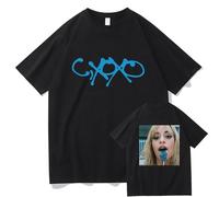 Respeto T-shirts Men/Women Camila Cabello Album C XOXO Printed T-shirt Vintage Street Top Unisex Cotton T-shirt Short Sleeve XS-3XL-Black||3XL