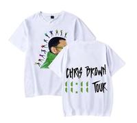 Respeto Tshirt Chris Brown 11:11 Tour Trend Graffiti T-Shirt Unisex O Neck Short Sleeve Shirt Fan Gift Cool T Shirt Hip-Hop Artist Cotton T-Shirt XS-3XL-White||3XL