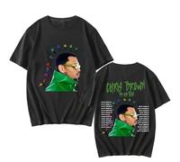 Respeto Tshirt Chris-Brown 11:11 Tour Tshirts Casual Summer Hip Hop Streetwear Tee-shirt Cotton Comfortable Tshirts Men/Women Tees XS-3XL-Black||M