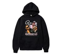 Respeto Unisex Hoodie U-sher Printed Merch Hoodie Rapper Women's Men's Long Sleeve Casual Sweatshirt Fashionable Sweatshirt Pullover XS-3XL-Black||M