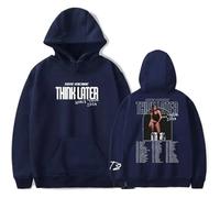 Respeto Womens Mens Hoodies Tate McRae Hoodie Print Think Later World Tour Sweatshirt Fashion Rapper Cosplay Street Fan Gift Hoodie Apparel XS-3XL-Blue||S