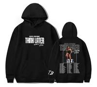 Respeto Womens Mens Hoodies Tate McRae Hoodie Print Think Later World Tour Sweatshirt Fashion Rapper Cosplay Street Fan Gift Hoodie Apparel XS-3XL-Black||XS