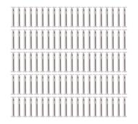 Respicefinem 100 Pairs M2 Stainless Steel Rivets Screws with Flat Round Hex Socket Head Nuts for Fence Cleat Repair and Structural Reinforcement - 3 x 25 x 6mm (3 * 18 * 6mm)