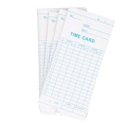 Respicefinem 100 Pcs Employee Time Card Dual Sided Microcomputer Attendance Machine Card for Accurate and Efficient Tracking of Employees Hours in Company and Factory 7.09x3.27in