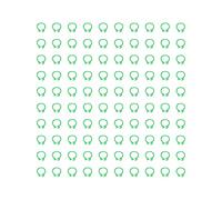 Respicefinem 100PCS 8mm Pigeons Identification Leg Rings Yellow Poultry Leg Bands No Words for Easy Bird Tracking and Age Differentiation in Dovecots (Green)