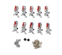 Respicefinem 10PCS Atomizing Spray Nozzle Set Zinc Alloy Agricultural Plant Water Misting Fan Nozzle for Tractor Lawn Landscaping Irrigation