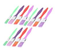 Respicefinem 12pcs Children Painting Brushes Set Ideal Art Drawing Beginner Tool With Multipurpose Use Suitable For School Projects And Early Learning Comes In Green Purple Red