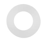 Respicefinem 12Pcs White Flat Silicone O Rings Sealing Washers for Bellows Hoses Pipe Tap Sprayer Connection 3/4 Inch