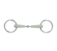 Respicefinem 130mm Horse Mouth Snaffle With Chain Stainless Steel Horse Bit For Equestrian Training Equipment Durable Rust Design Ideal For Riding Practice And Horse Contro
