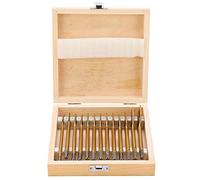 Respicefinem 13Pcs 1/4in Hex Shank High Carbon Steel Flat Drill Bit Set for Electric Manual Drilling Machine