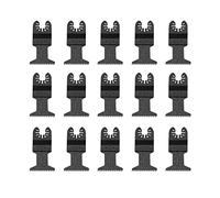Respicefinem 15pcs Standard Oscillating Multifunctional Saw Blades Big Teeth Power Tool Cutters Steel Long Service Life for Home Improvement Cutting Wood Plastic and Opening