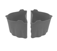 Respicefinem 2 Pack Slow Cooker Liner 6 7QT Silicone Cook Pot Divider For 2 Dishes At Once Family Gatherings Safe Reusable Grey (1 Pack)