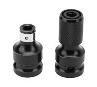 Respicefinem 2 Pieces Socket Wrench Adapter for Drill 1/2 to 1/4 Hex Female Telescopic Socket Adapter Air Hammer Socket Adapter Air Hammer Quick Release Chuck for Electric Wrench