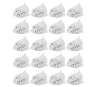 Respicefinem 20Pcs Fishing Lure Rattles Fishing Lure Insert Tube Rattles Bait Weight with Ring Bead Bait Insertion Tube to Attract Fish Small Designed For Various Fishing (Large)