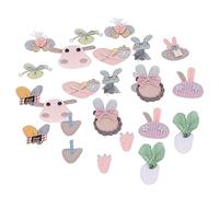 Respicefinem 24Pcs Baby Girls Hairpin Cartoon Animal Barrettes Headdress Materials Decoration Accessories Made Of Delicate Fabrics 12 Styles To Choose Suitable For Almost All