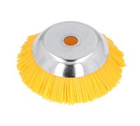 Respicefinem 25mm Nylon And Manganese Steel Wire Brush Trimmer Head High Hardness Weeding Wheel For Courtyard Garden Lawn Mower Parts