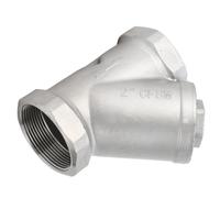 Respicefinem 2in DN50 Y Strainer Stainless Steel Wye Type Strainer Filter Accessory for Water Oil Gas Work Good Filtering Easy Maintenance Wide Application