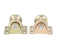 Respicefinem 2pcs 32mm Sliding Gate Roller U Type Groove Wheel Track Rail High Strength Good Toughness Wear Resistant for Sliding Gate Track Industrial Machines
