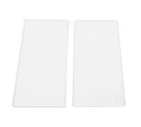 Respicefinem 2Pcs Clear PE Die Cutting Plates for Craft Machines - Cutting Pads Compatible with Papercrafting Equipment - 16 x 8cm AB Plate Set for Cardstock, Dies and More