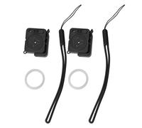 Respicefinem 2pcs Portable Door Handle Alarm Theft Vibration Triggered ABS Material for Travel Car Hotel Lightweight Easy to Install (Black)