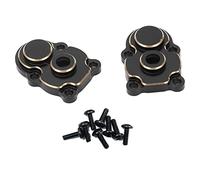 Respicefinem 2PCS RC Front Rear Portal Axle Door Side Gear Cup Cover Premium Brass Accessories for FMS 1/24 Scale FCX24 Climbing Car Enhance Performance Appearance and Stability