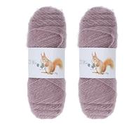 Respicefinem 2pcs Simply Soft Medium Coarse Crochet Yarn - Premium Cotton Blend for Hand Knitting Gloves, Sweaters & Scarves, Ideal for DIY Craft Projects