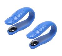 Respicefinem 2pcs Tiger Mouth Clip Safe Effective Acupressure Point Clip with Magnets for Migraine Dizziness Blue Acupoint Massage Clip to Activate Stimulation Points Promote
