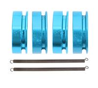 Respicefinem 2Set RC Clutch Aluminium Alloy Clutch Shoes With Spring Fit For Nitro 1/10 Remote Control Car Blue Quality Lightweight Easy To Install And Disassemble (Blue)