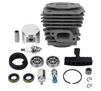 Respicefinem 47mm Cylinder Piston Kit Replacement Parts for 359 357xp Epa 357 Chainsaw High Hardness Zinc Alloy Wear Long Lasting Performance