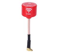 Respicefinem 5.8Ghz 3dBi RHCP High Gain FPV Antenna for Racing Drone Red RC Drone Accessory with Low Feeder Loss and 100MHz Bandwidth Omni Directional Signal Transmission for (MMCX Elbow)