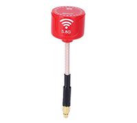 Respicefinem 5.8Ghz 3dBi RHCP High Gain FPV Antenna for Racing Drone Red RC Drone Accessory with Low Feeder Loss and 100MHz Bandwidth Omni Directional Signal Transmission for (MMCX straight head)